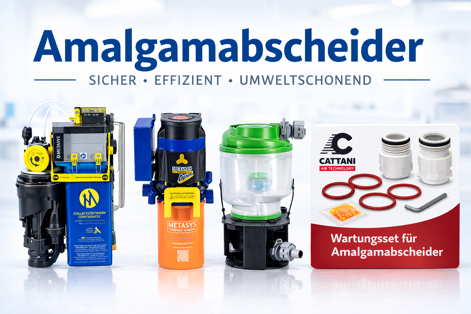 METASYS Amalgamabscheider und Wartungskits für Zahnarztpraxen