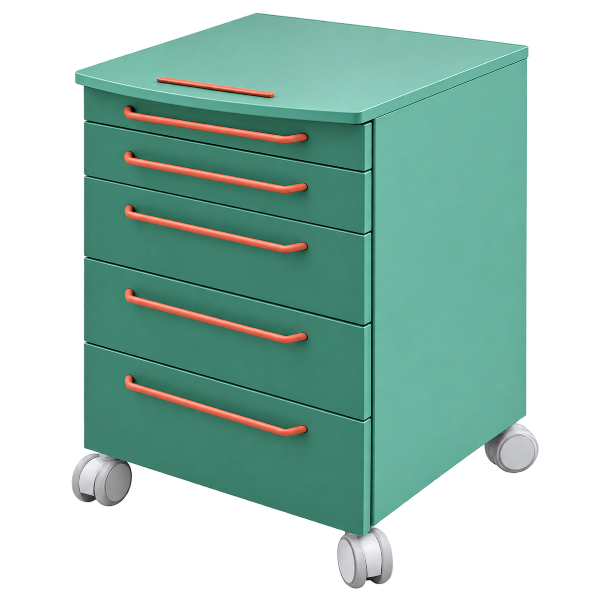 Edarredo mobiler Schubladenschrank aus Stahl E.04 für Praxis & Labor
