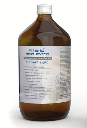 AcrylX Xthetic cold extra Monomer für PMMA Prothesenkunststoff Gießtechnik im Dentallabor