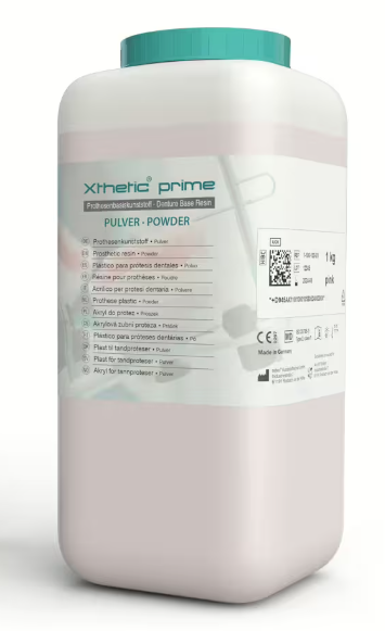 AcrylX Xthetic prime PMMA Prothesenkunststoff Pulver für Gießtechnik im Dentallabor