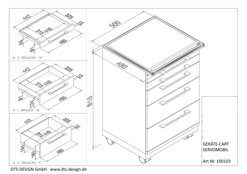 <strong>DTS- Design Cart Servomobil T5-ED </strong><br>Neue Ausführung