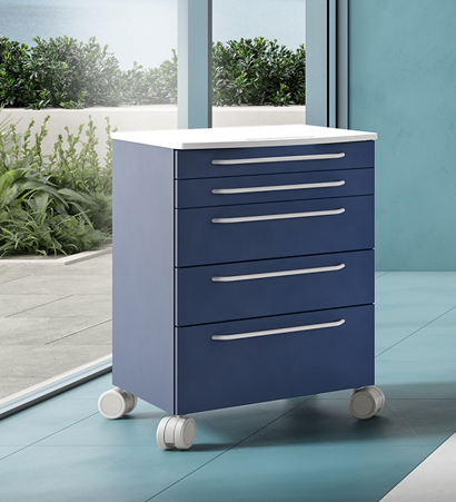 Der Edarredo Rollwagen ist die ideale Lösung für eine organisierte und hygienische Arbeitsumgebung in Ihrer Praxis oder Ihrem Labor. Gefertigt aus hochwertigem Stahl