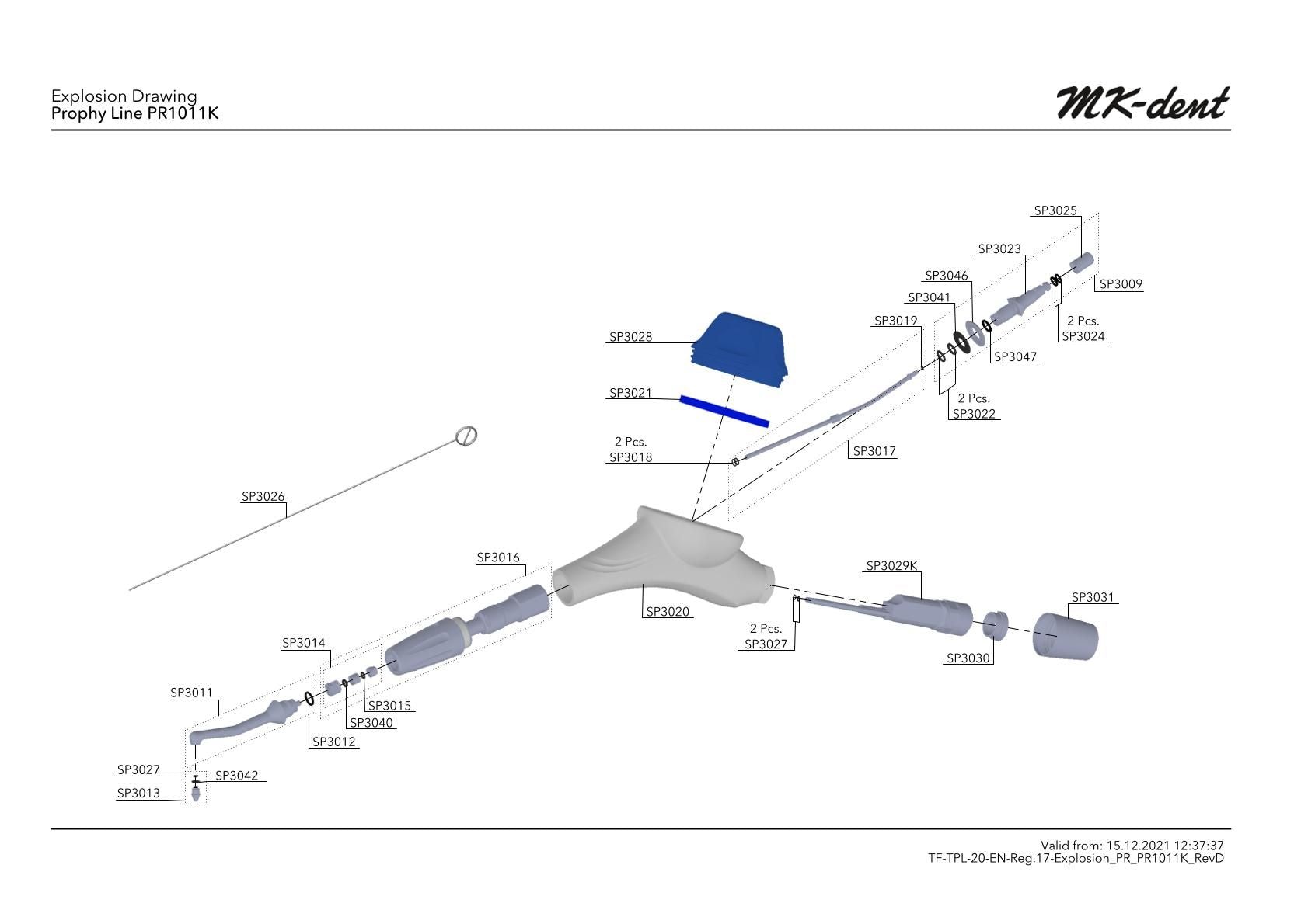 <strong>MK-dent Prophy Line Ultraschallscaler</strong><br> Ersatzteile