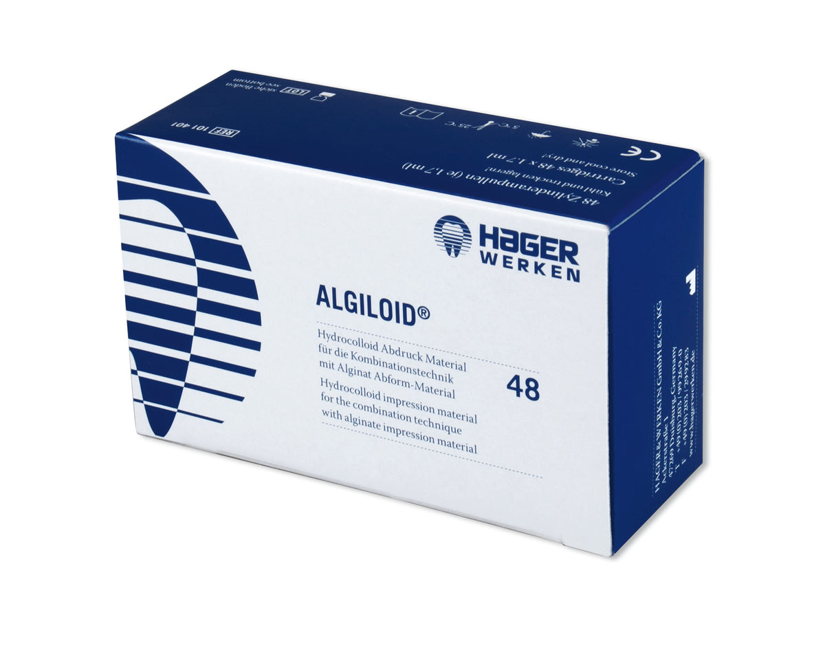 Hager & Werken Algiloid Hydro-Abformmaterial mit 48 Zylinderampullen
