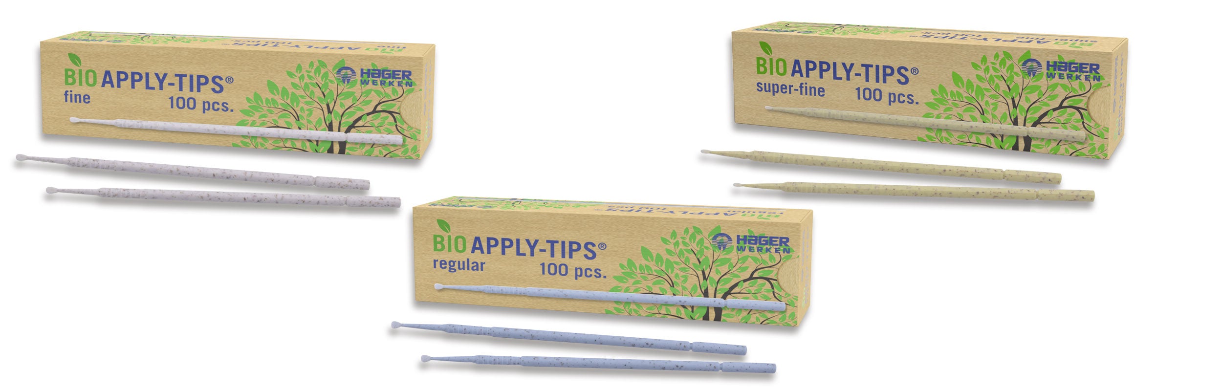 Bio Apply-Tips® Feine Applikationsstäbchen zu 100% recyclebar. Punktgenaue Applikation von Flüssigkeiten & Pasten · Knickbare Enden für schwer zugängliche Zonen online kaufen bei SDC-Dental
