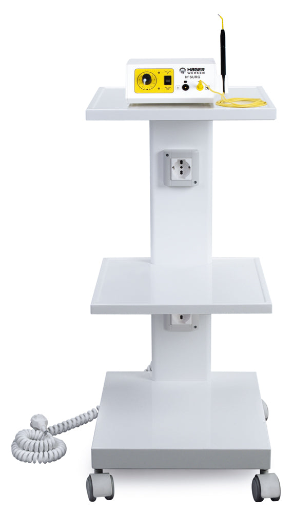 Hager & Werken Integra® Cart Smart – kostengünstiger Rollwagen mit 3 Flächen, ideal für die Organisation in Dentalpraxen und Laboren, kompakt und funktional