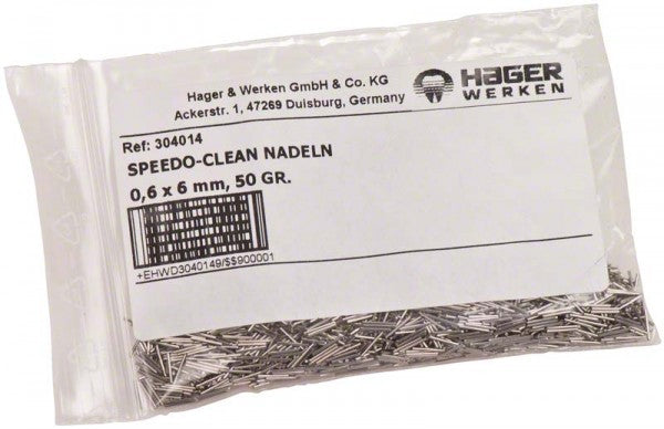 Hager & Werken Speedo-Clean Poliernadeln aus Edelstahl, 50 g