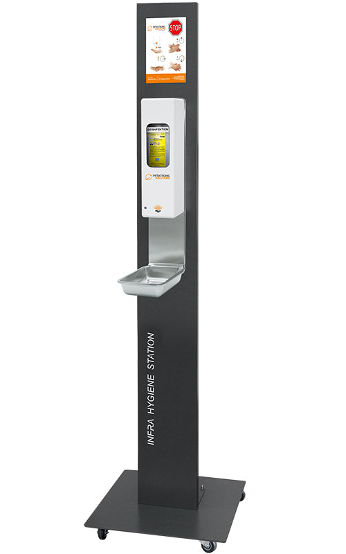 <strong>Infratronic Solutions Hygiene Station für EURO-2 Spender</strong><br>Standfuß / Rollen / Wandmontage / Multimedia