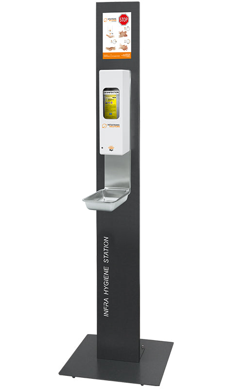 <strong>Infratronic Solutions Hygiene Station für EURO-2 Spender</strong><br>Standfuß / Rollen / Wandmontage / Multimedia