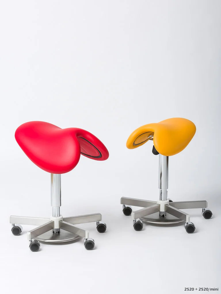 Mehrzweck-Arbeitsstuhl mit ergonomischem Sattelsitz für die Zahnarztpraxis oder das Büro