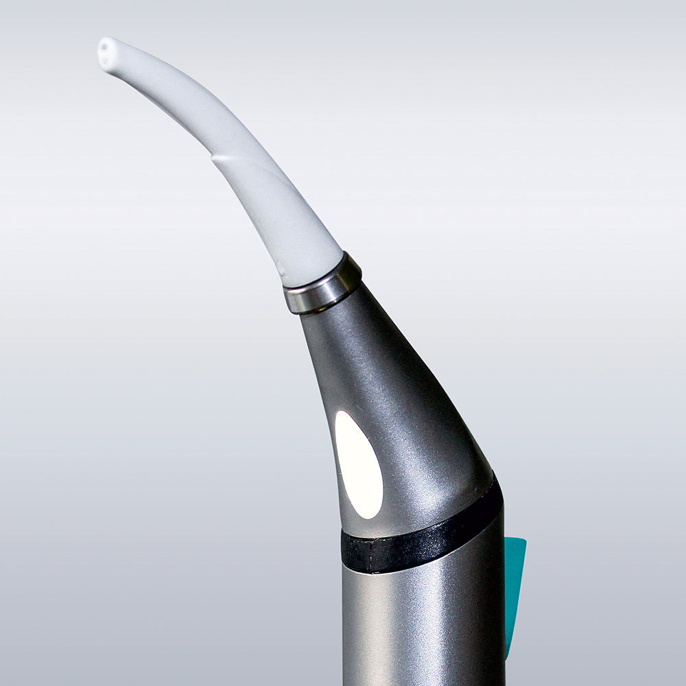 <strong>Luzzani Minibright® LED 6-Funktionsspritze</strong><br> abgewinkelt mit Silikonschlauch