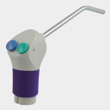 <strong> Mytronic MC 3FP-S Spritzekopf (abgewinkelt)<br>Softgrip in 5 Farben - Tastknöpfe blau/grün</strong>