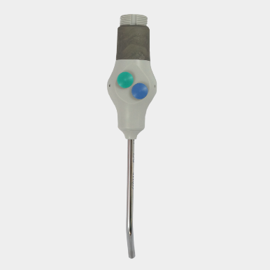 <strong> Mytronic MC 3FP-S Spritzekopf (gerade)<br>Softgrip in 5 Farben - Tastknöpfe blau/grün</strong>