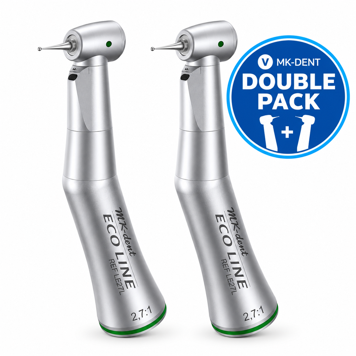 MK-dent LE27L Eco Line Winkelstück mit Licht – Double Pack Aktion