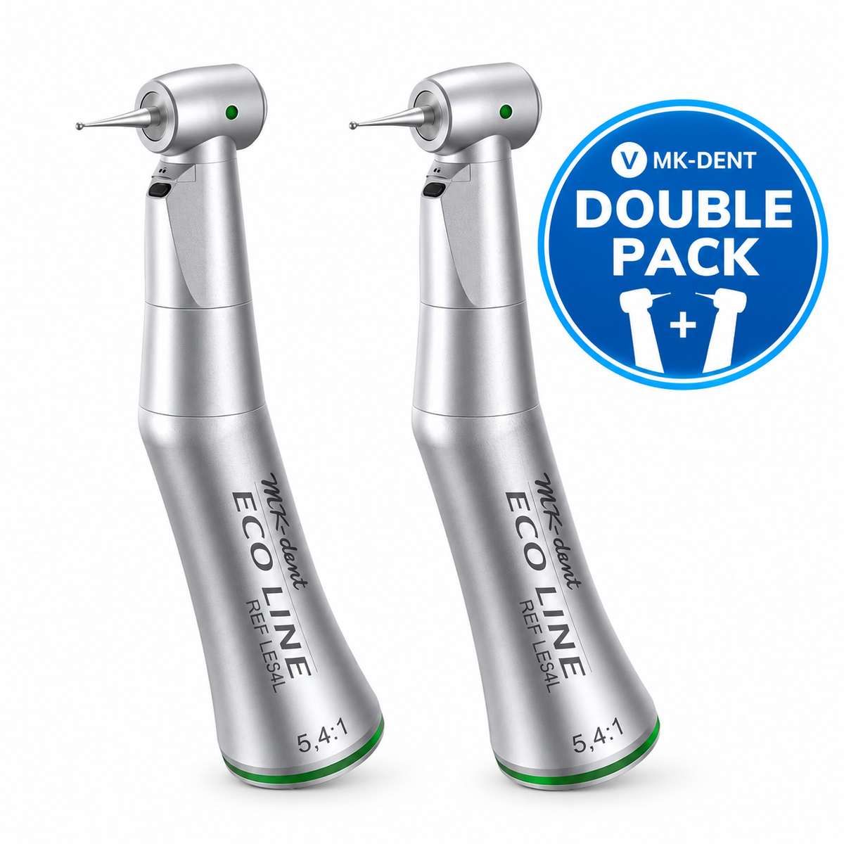 Zwei MK-dent LE54L Eco Line Winkelstücke mit Licht – Double Pack Aktion