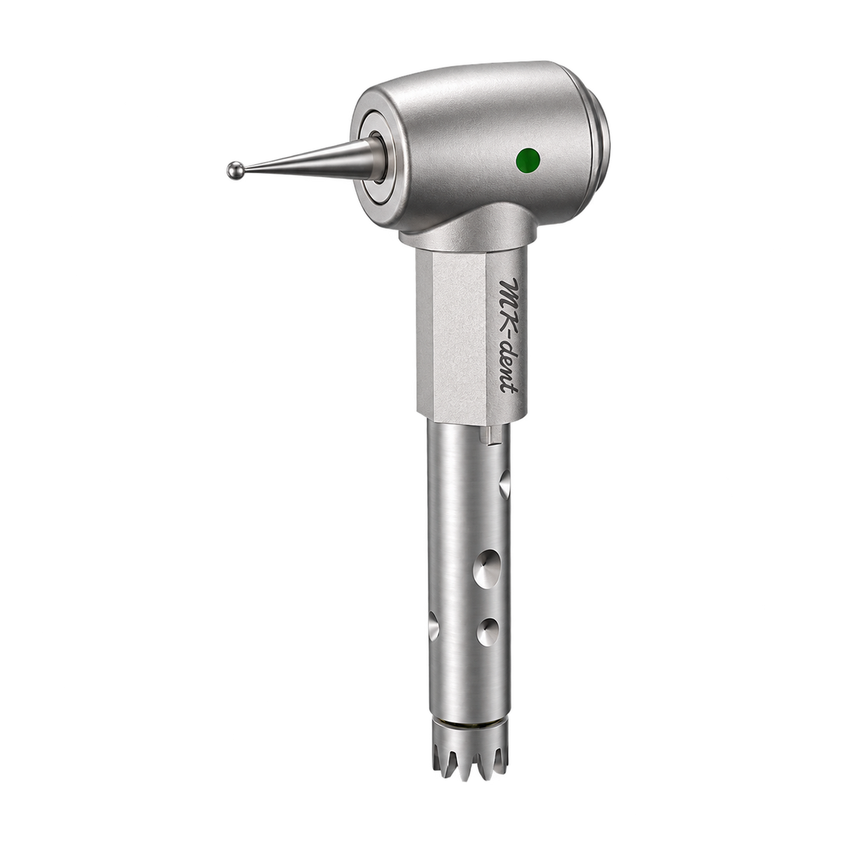 MK-dent LPH21 Prime Line Winkelstückkopf 2:1 grün mit Druckknopf-Spannsystem und Titanbeschichtung für CA-Bohrer 2,35 mm