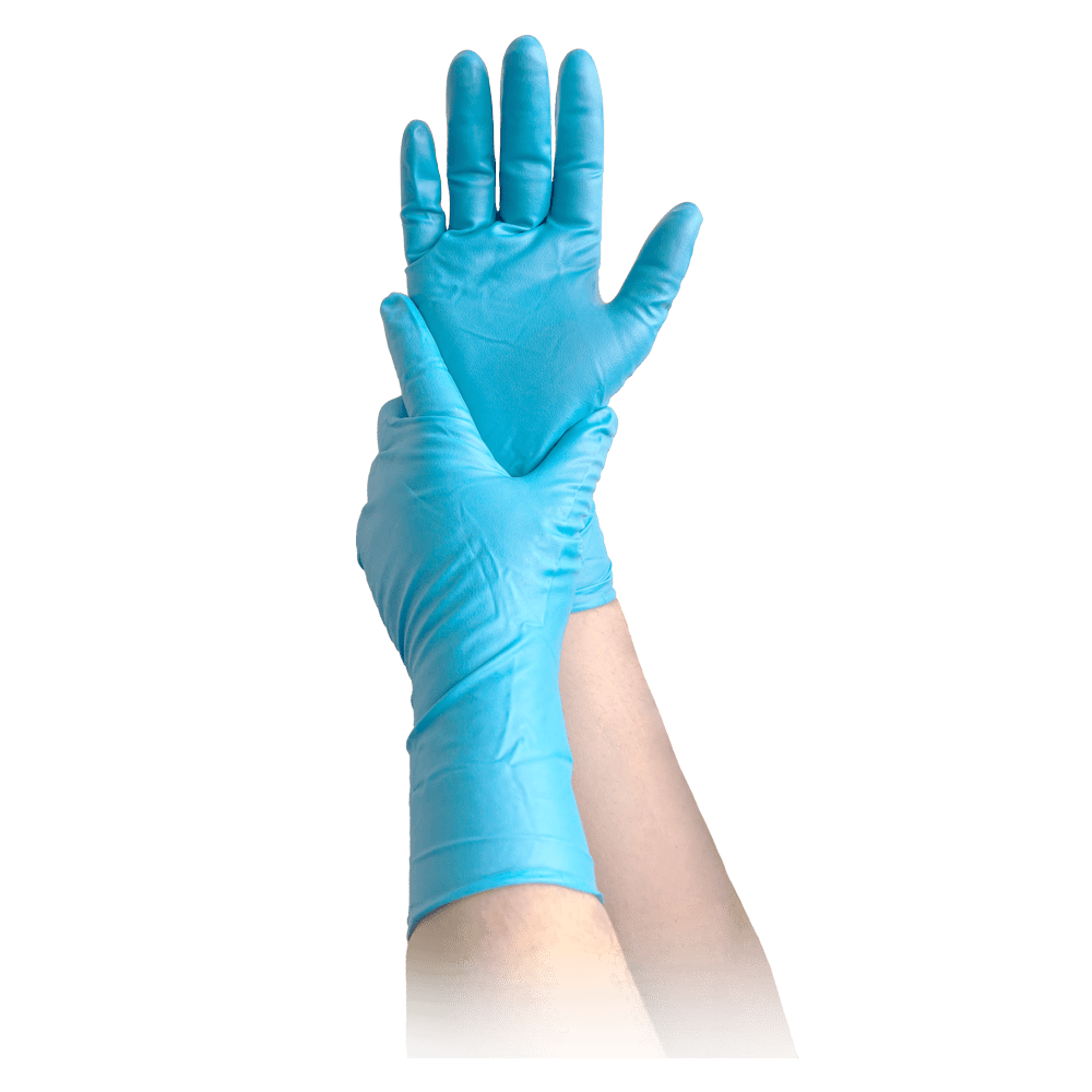 <strong>MaiMed® ChemGuard PF</strong><br>Einmalhandschuhe Nitril<br>bei der Handhabung von Chemikalien