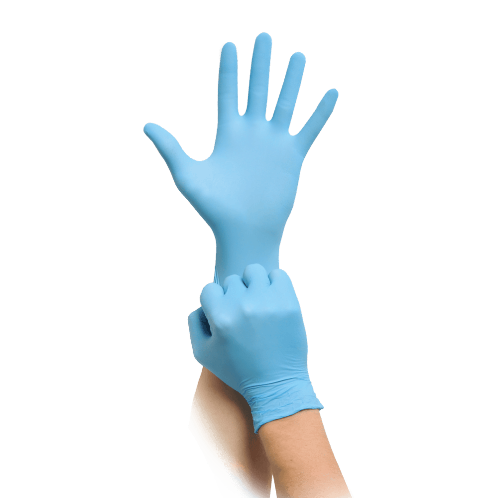 <strong>MaiMed®nitril blue PF</strong><br>Einmalhandschuhe Nitril<br>Überdurchschnittliche Wandstärke