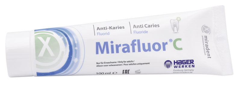 <strong>Miradent Mirafluor® C</strong><br>Hochwertige Fluoridzahncreme