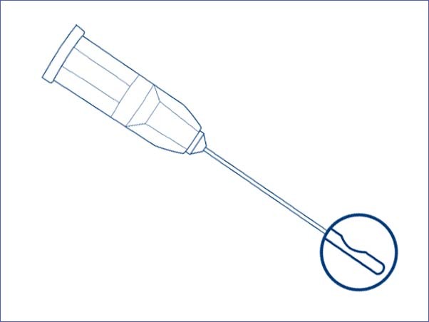 <strong>Hager & Werken Miraject® Endotec Luer</strong><br>Spezielle Kanüle zur Spülung mit seitlichem Ausgang