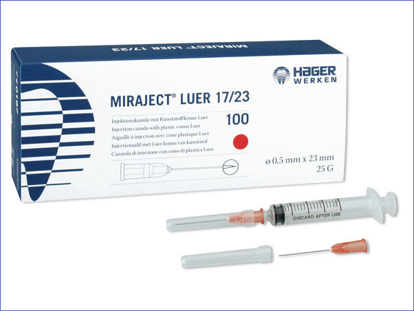 <strong>Hager & Werken Miraject® Luer</strong><br>Injektionskanülen mit Kunststoffkonus Luer