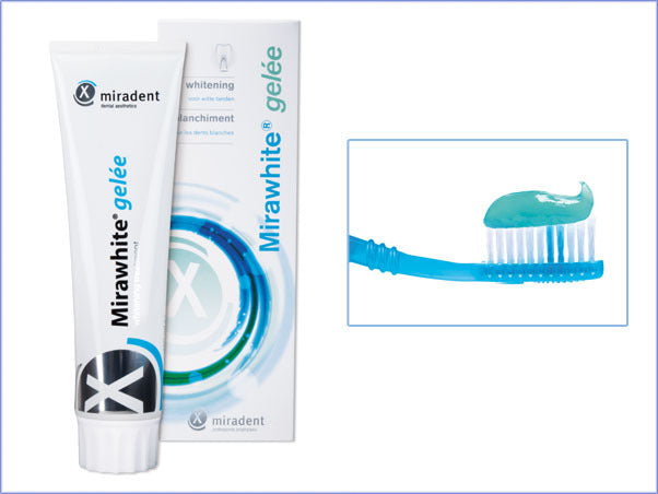 <strong>Miradent Mirawhite® gelée</strong><br>Intensivreinigung für strahlend weiße Zähne