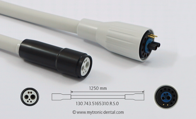 <strong>Mytronic Turbineschlauch 4-Loch mit Licht <br>Wasser- und Spayluftregulierung</strong><br>KaVo® Einheit: 1057 - 1080