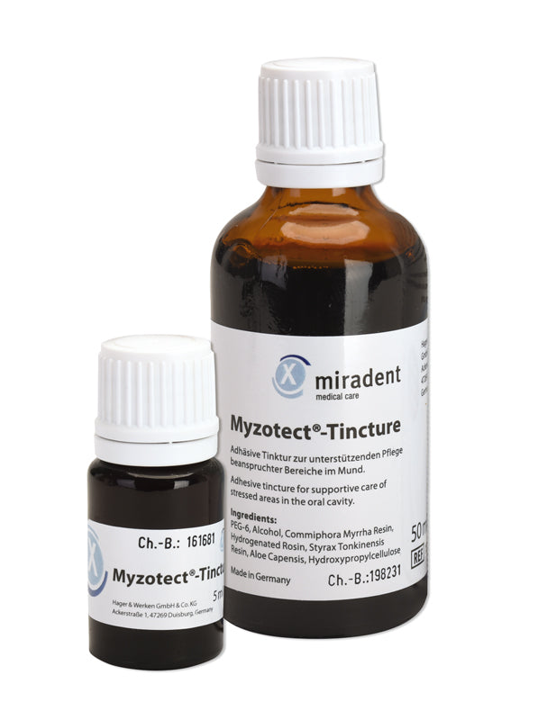 <strong>Myzotect®-Tincture</strong><br>Zur Pflege der Mundschleimhaut