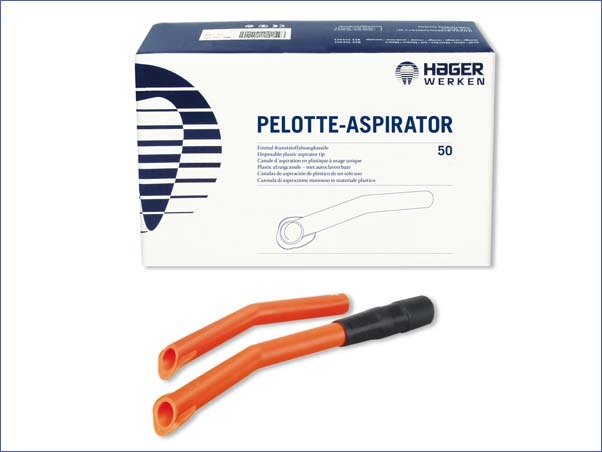<strong>Hager & Werken Pelotte-Aspirator</strong><br>50 Einmal-Kunststoffabsaugkanülen