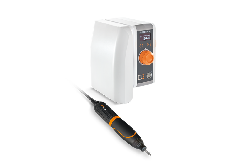 <strong>Schick Dental Q3 Profi Handstück</strong><br> komplett mit Steuergerät