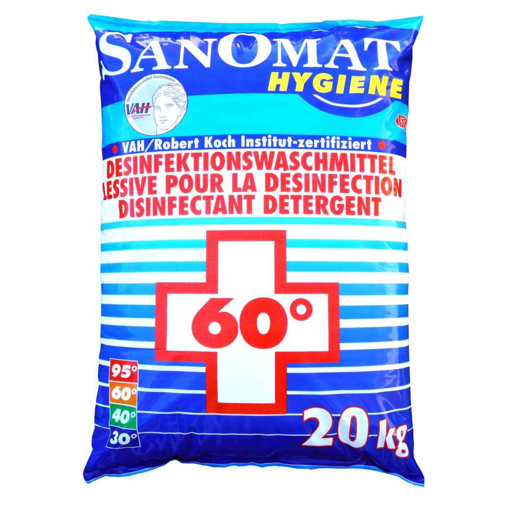 SANOMAT® Desinfektionswaschmittel für chemo-thermische Wäschedesinfektion ab 60 °C