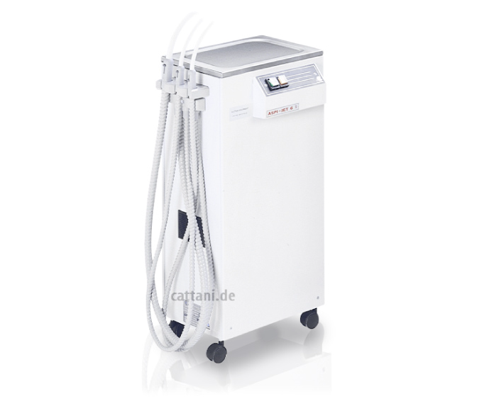 <strong>Cattani ASPI-JET 6 (VOLLMOBILE ABSAUGUNG)</strong><br>Mobile Absauganlage / manuelle Entleerung
