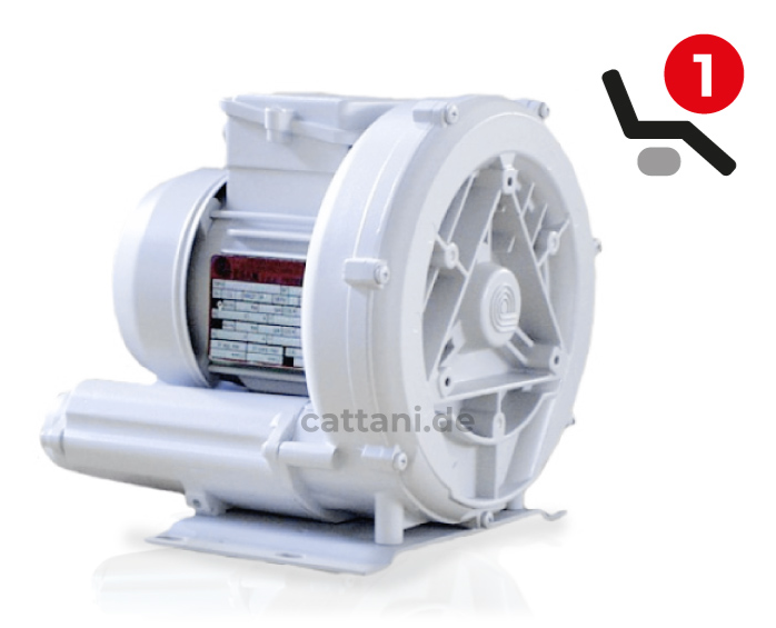 <strong>Cattani UNI-JET 75 Trocken- Absauganlage</strong><br>Komplett Paket / Varianten<br> 1 Behandler