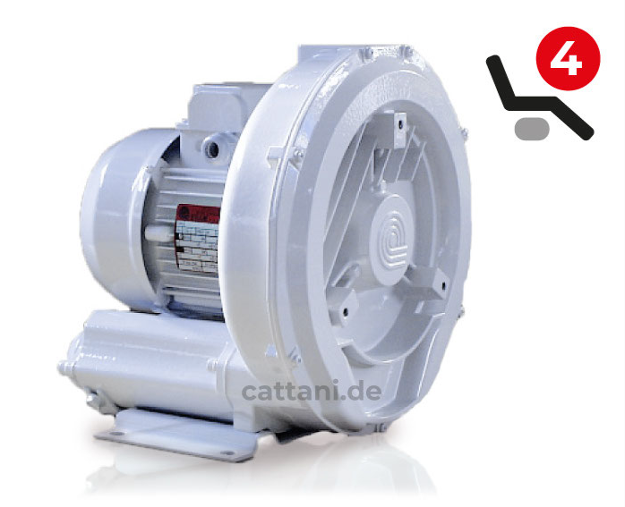 <strong>Cattani FLUX-JET Trocken- Absauganlage</strong><br>Komplett Paket / Varianten<br> 4 Behandler