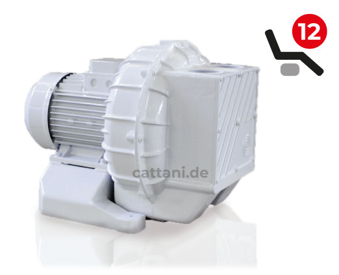 <strong>Cattani MAXI-JET 2S Trocken- Absauganlage</strong><br>Trockenabsaugung<br> 12 Behandler