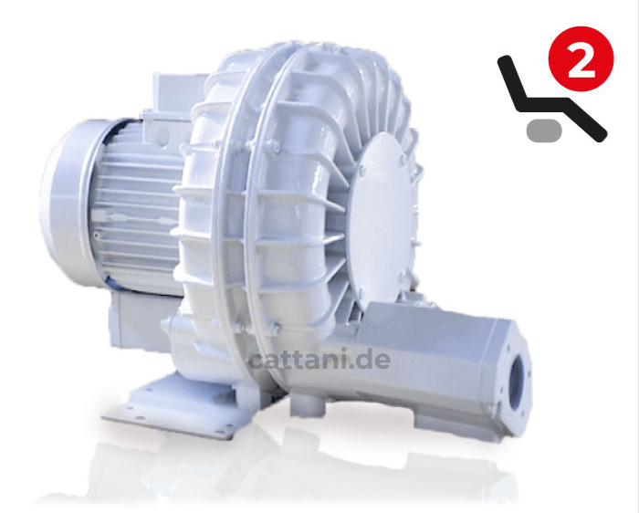 <strong>Cattani Tecno-Jet 2V Trocken- Absauganlage</strong><br>Chirurgie<br> 2 Behandler