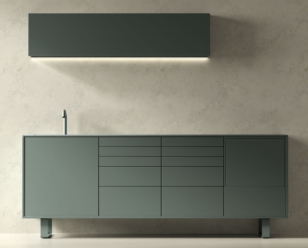 Edarredo Behandlungszeile aus hochwertigem Stahl e.03 Monocolore