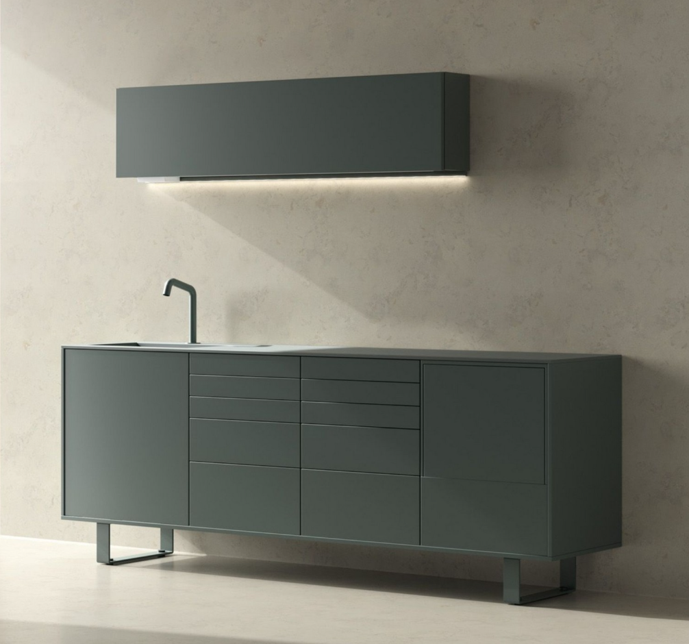 Edarredo Behandlungszeile aus hochwertigem Stahl e.03 Monocolore