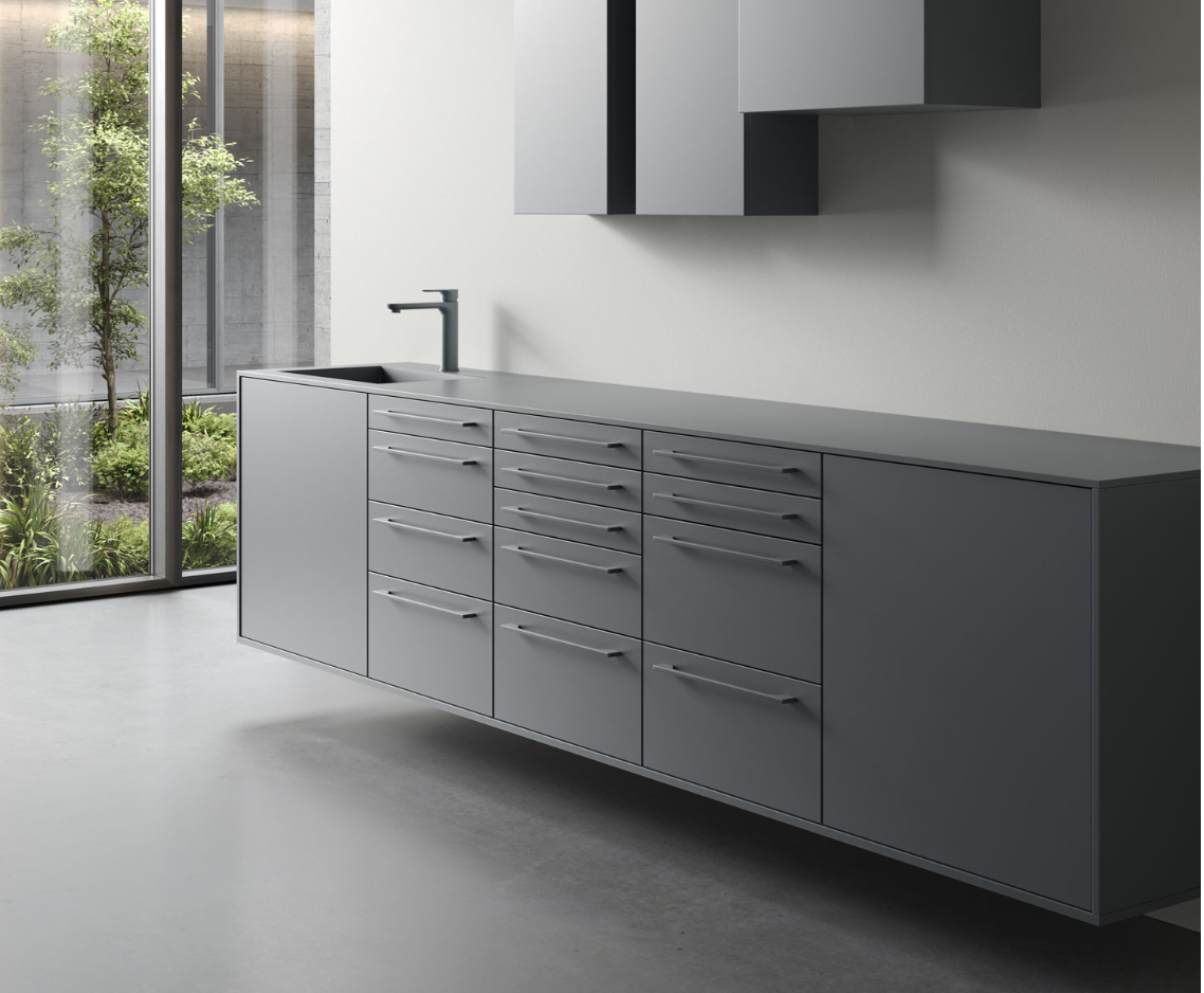 <strong>Edarredo Behandlungszeile aus hochwertigem Stahl</strong><br> e.03 einfarbig
