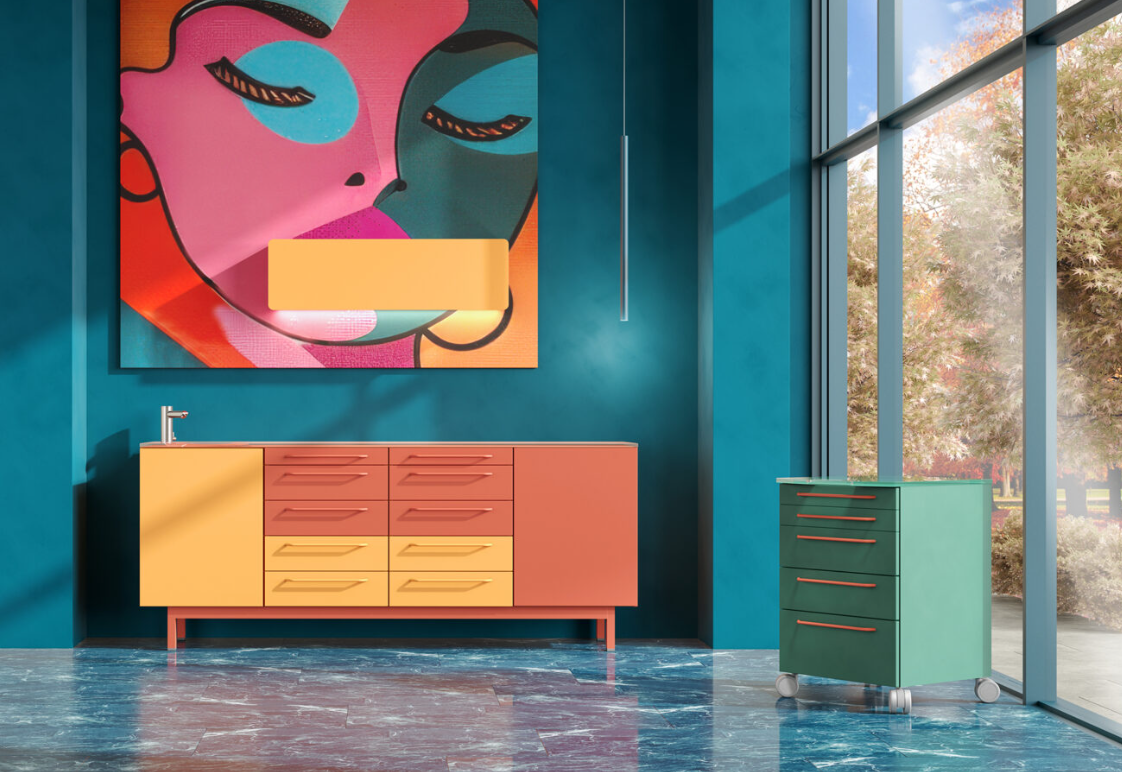 <strong>Edarredo Behandlungszeile aus hochwertigem Stahl</strong><br> e.04