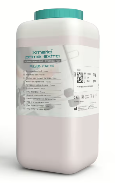 <strong>AcrylX GmbH<br></strong>Xthetic® prime extra<br>Prothesenkunststoff Injektionsverfahren mit verlängerter plastischer Phase
