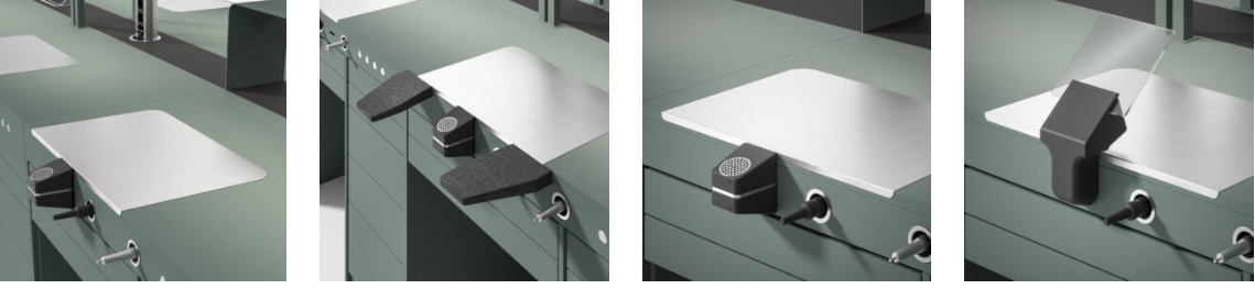 Edarredo Labormöbel e.lab aus Stahl für das Dentallabor