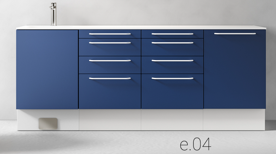 <strong>Edarredo Behandlungszeile aus hochwertigem Stahl</strong><br> e.04