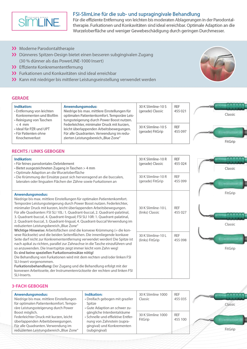 <strong>Siriona Dentsply Cavitron® Slimline 1000</strong><br>Sub- und supragingivale Behandlung