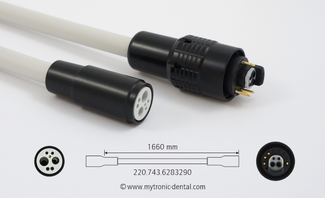 <strong> Mytronic Turbineschlauch 4-Loch mit Licht </strong> <br> Sirona® Einheit: TENEO®/SINIUS/INTEGO/+ Pro