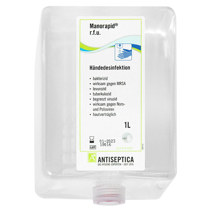 <strong>Infratronic Händedesinfektion 1000 ml für IT 500 / 1000 Euro-2</strong><br>6 Flaschen Händedesinfektion Manorapid® r.f.u
