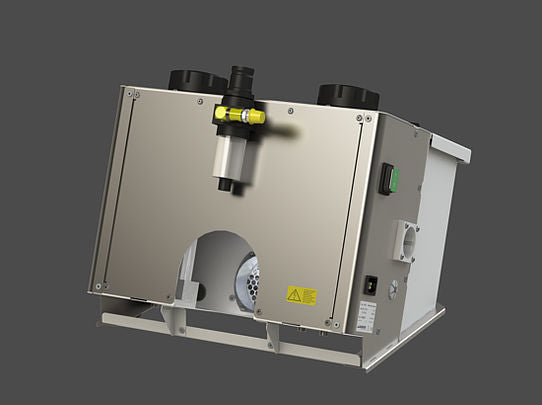 <strong> Wassermann Feinstrahler Puna II</strong><br>2 Vollmetall-Strahlmittelbehälter