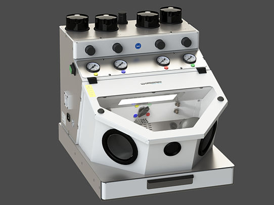 <strong> Wassermann Feinstrahler Cemat-4 II/ -3 II/ -2 II *(Plus)</strong><br>Präzisions-Feinstrahlgerät mit 2 / 3 / 4 Kammern