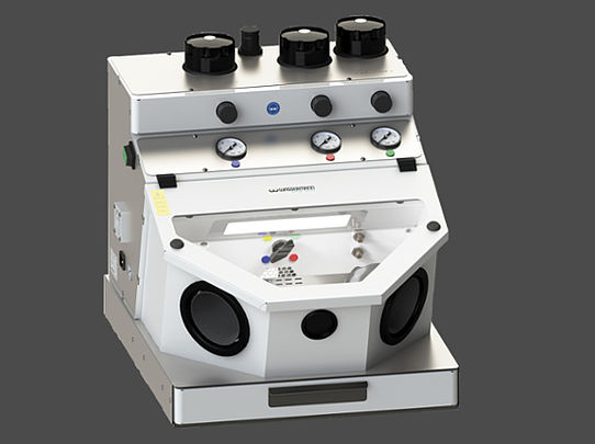 <strong> Wassermann Feinstrahler Cemat-4 II/ -3 II/ -2 II *(Plus)</strong><br>Präzisions-Feinstrahlgerät mit 2 / 3 / 4 Kammern