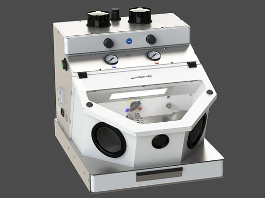 <strong> Wassermann Feinstrahler Cemat-4 II/ -3 II/ -2 II *(Plus)</strong><br>Präzisions-Feinstrahlgerät mit 2 / 3 / 4 Kammern
